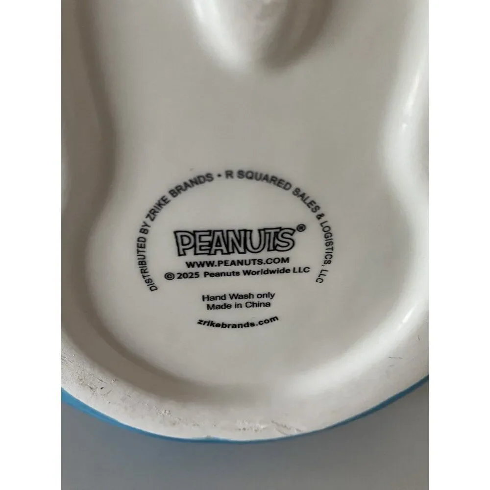 Peanuts Snoopy Soap Lotion Dispenser Blue Quilted Puffer‎ Puffy Jacket NEW